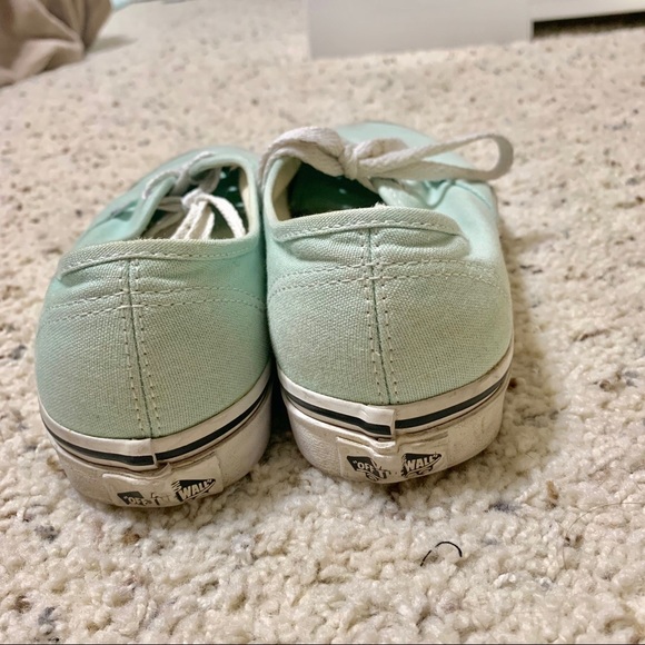 Mint green vans in 7.5 - Picture 3 of 4